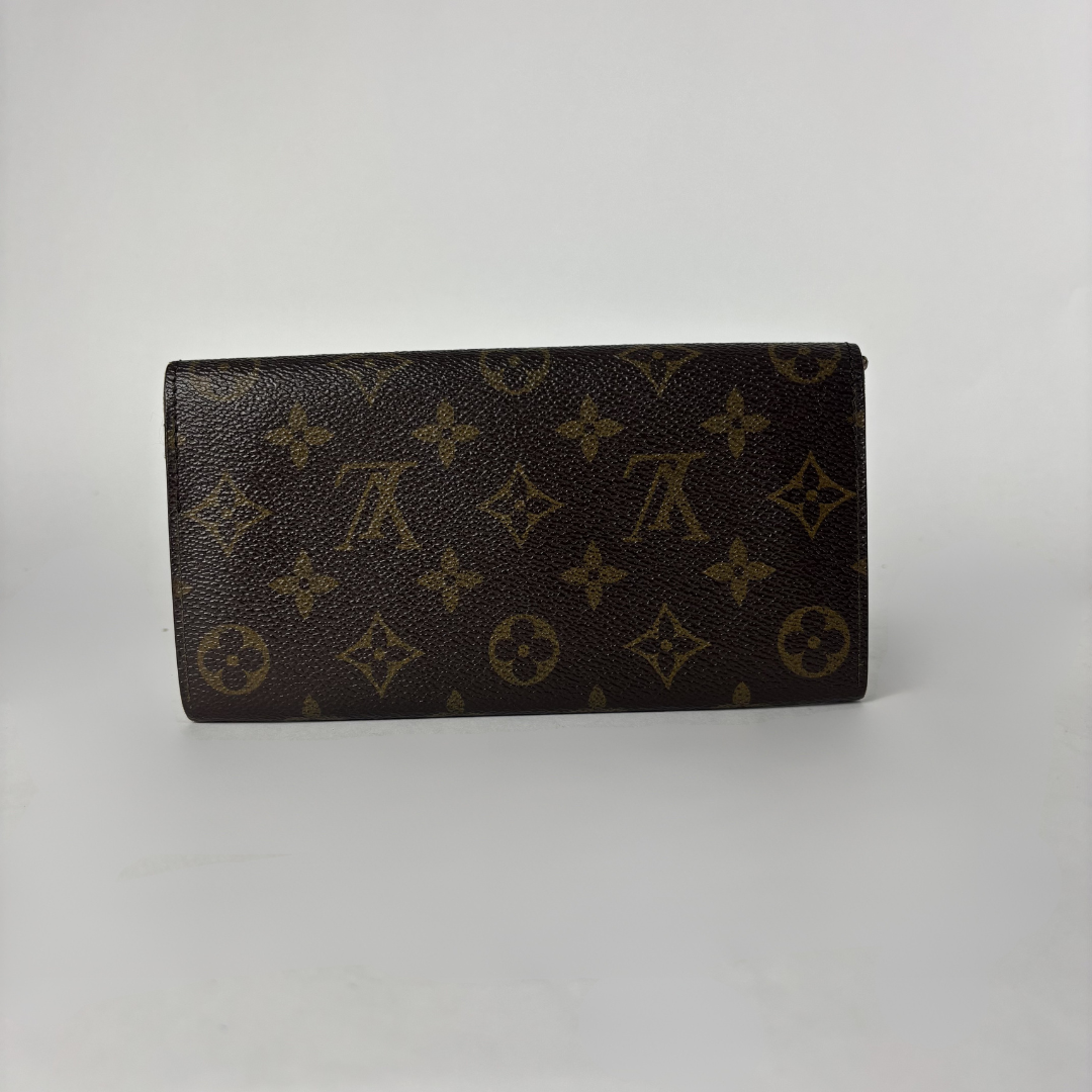Louis Vuitton wallet on white background