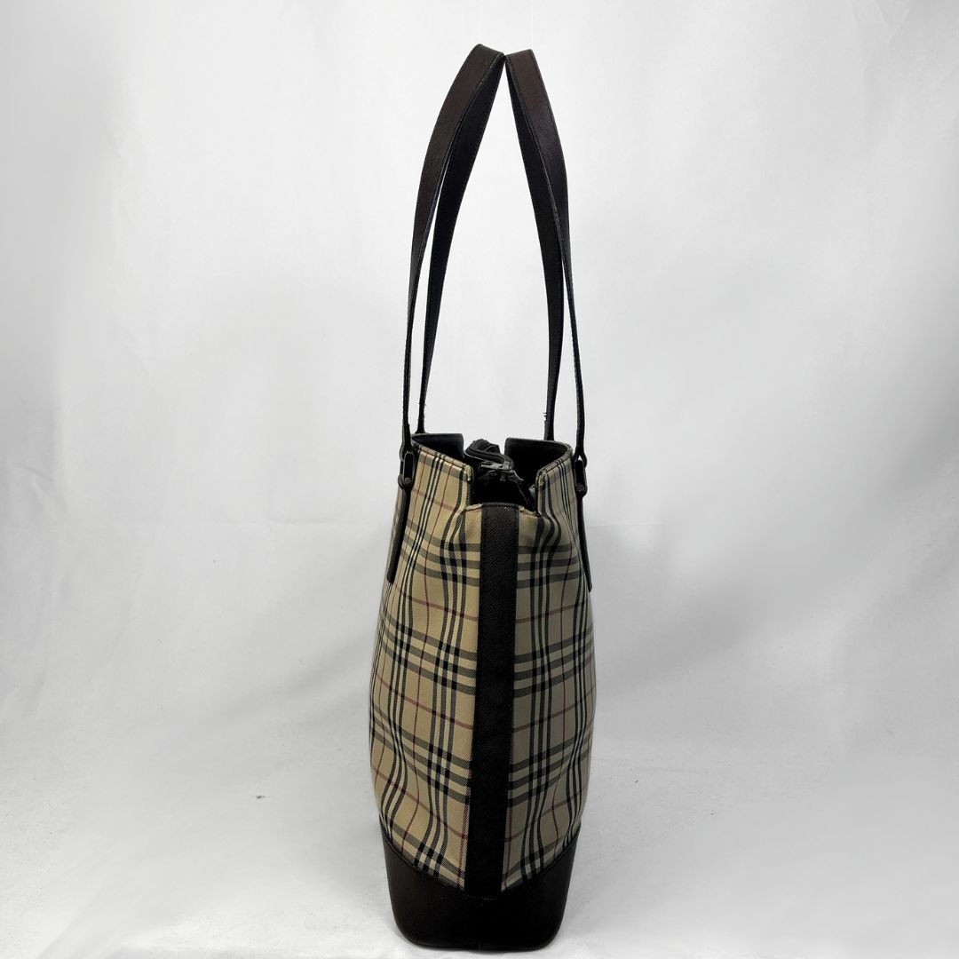 Burberry Nova Check Canvas Tote Bag