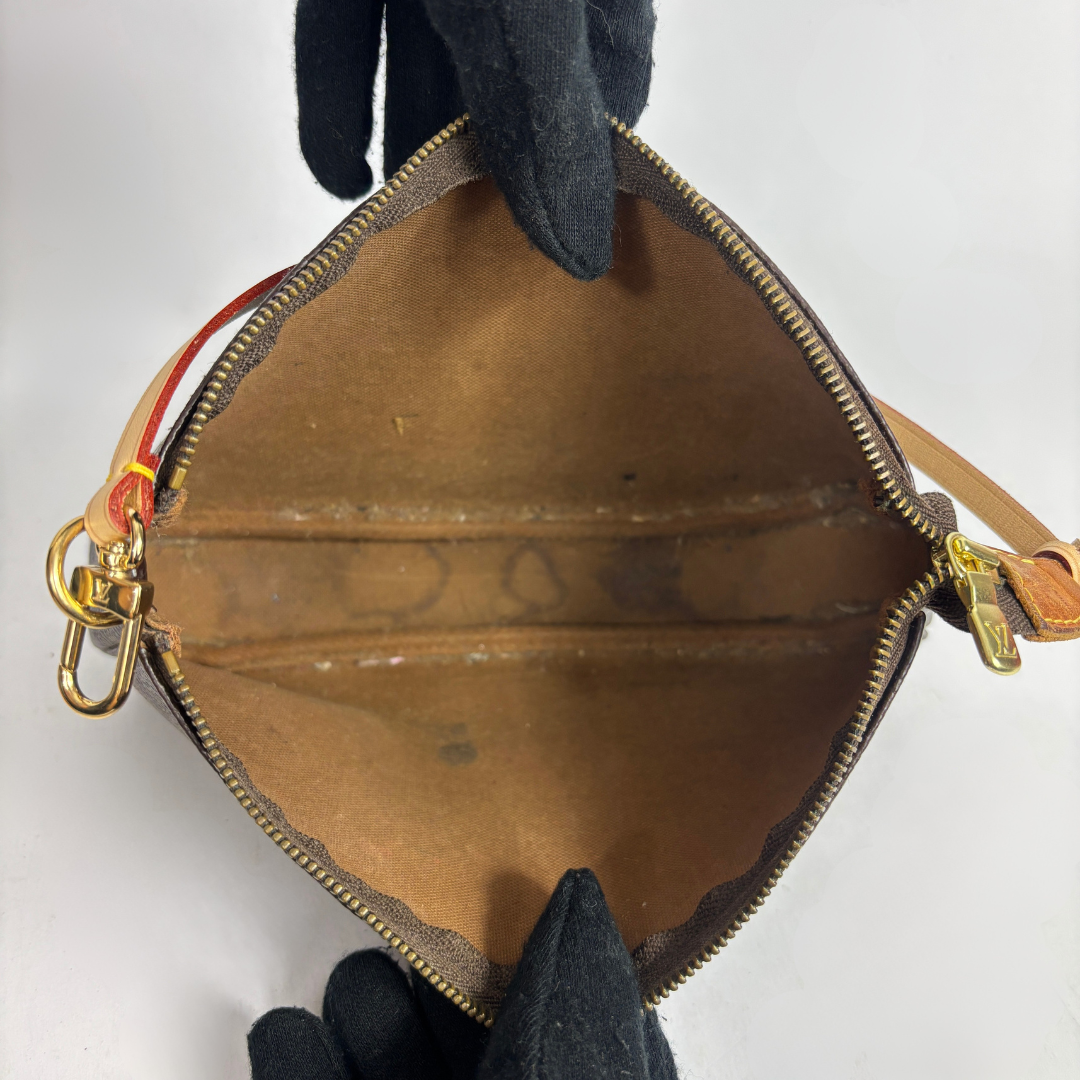 Louis Vuitton Pochette on white background