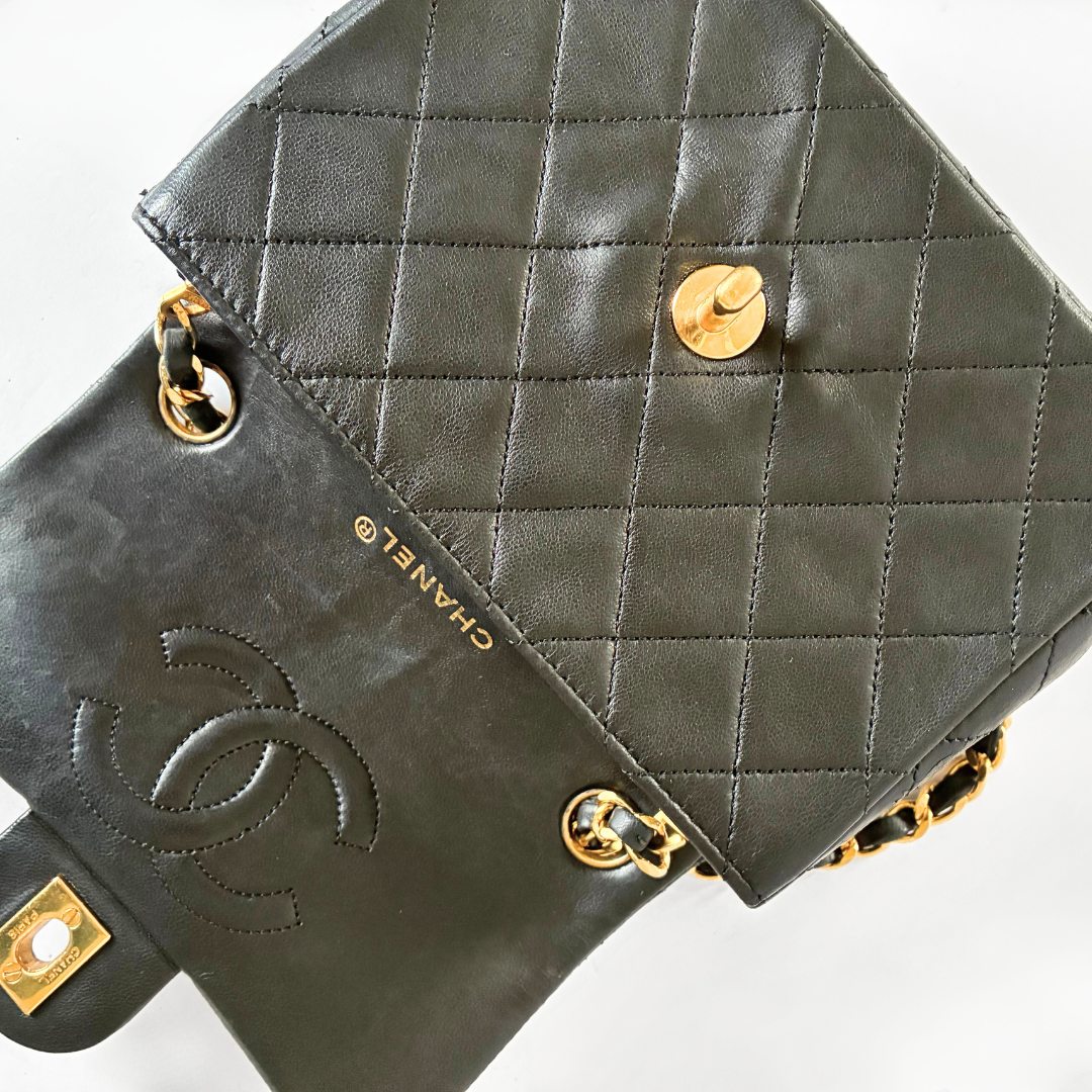 Chanel Classic Flap Bag Mini Lambskin Leather