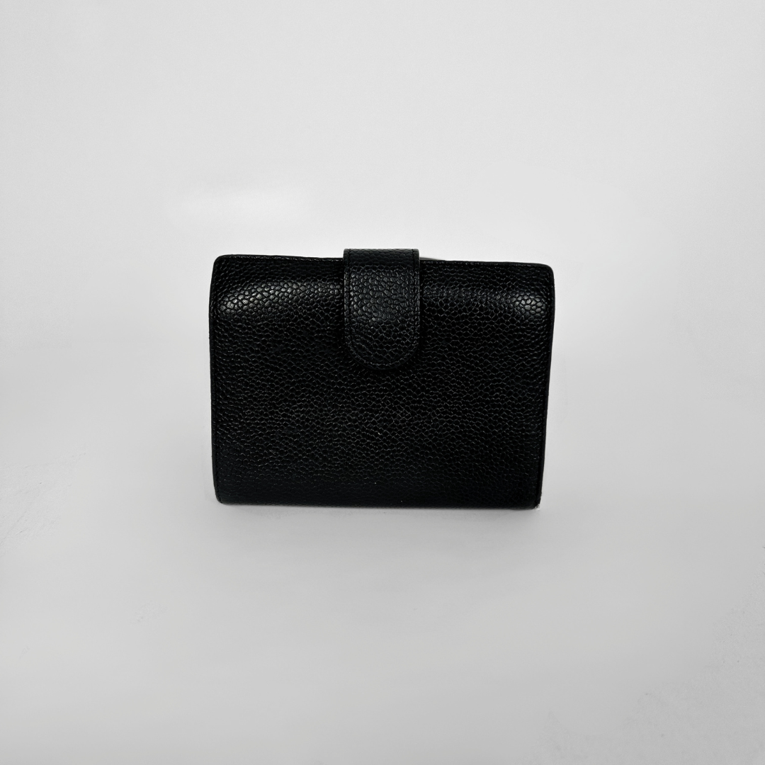 Chanel Wallet Caviar Small on a white background