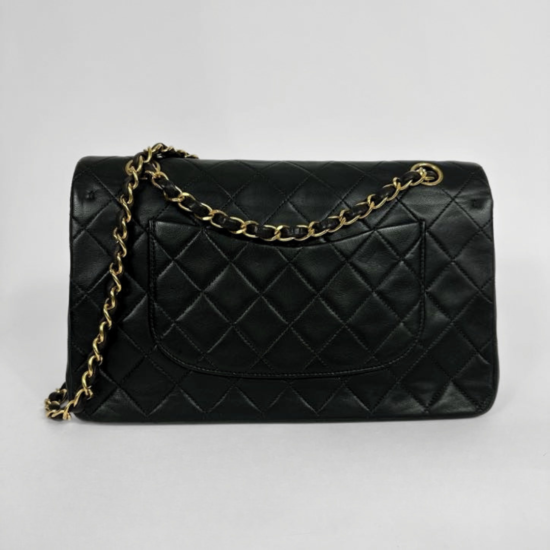 Chanel Medium Double Classic Flapbag on a light background