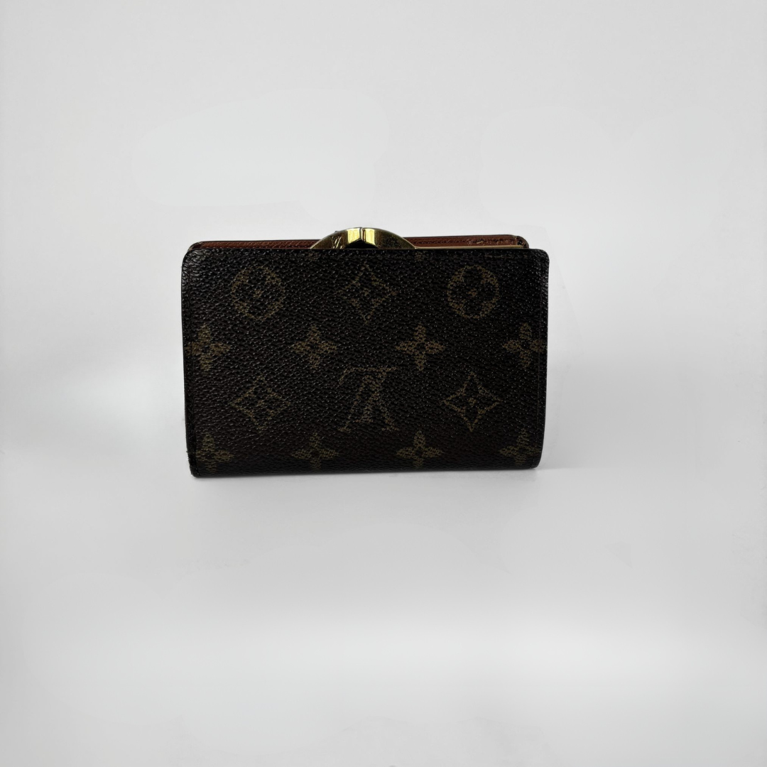 Louis Vuitton Monogram Clip Wallet on a white background