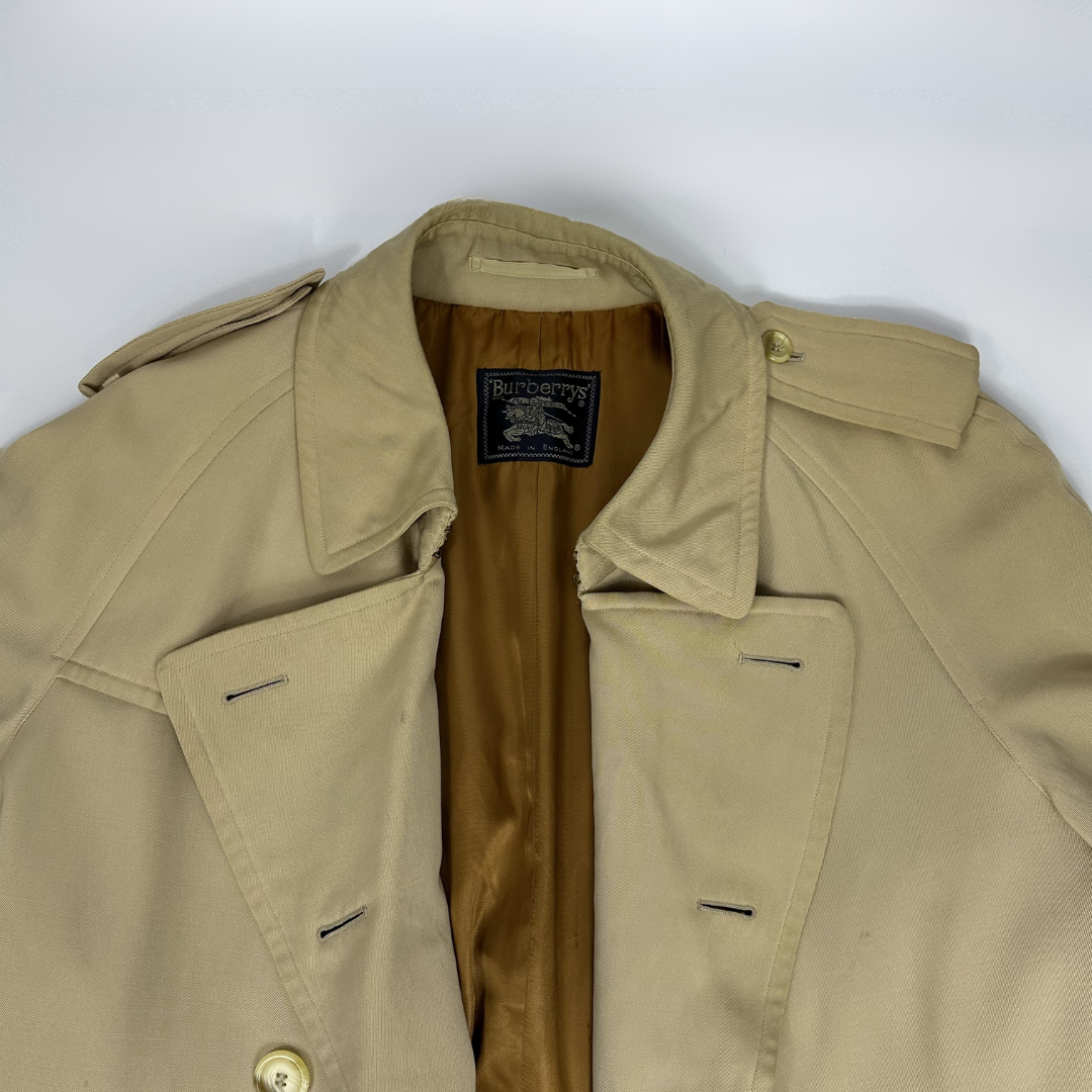 Burberry trench coat on white background