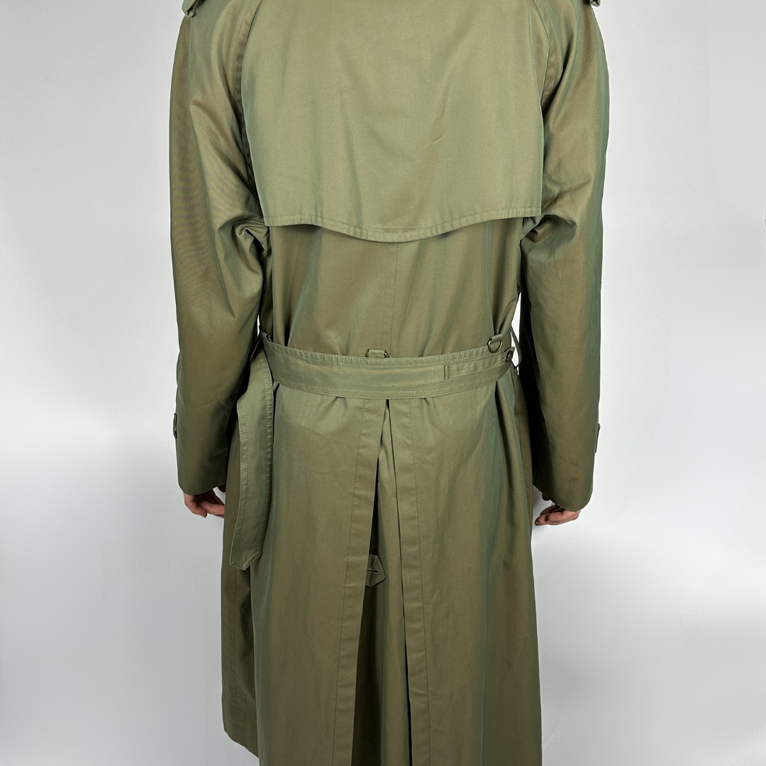 Burberry coat on white background