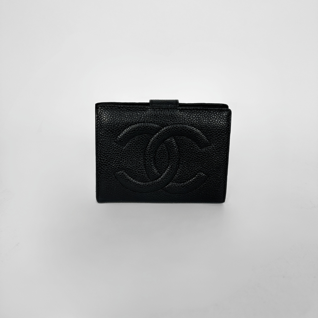 Chanel Wallet Caviar Small on a white background