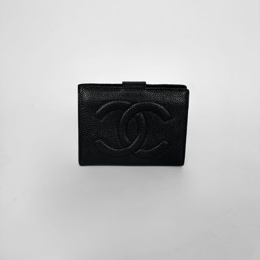 Chanel Wallet Caviar Small on a white background