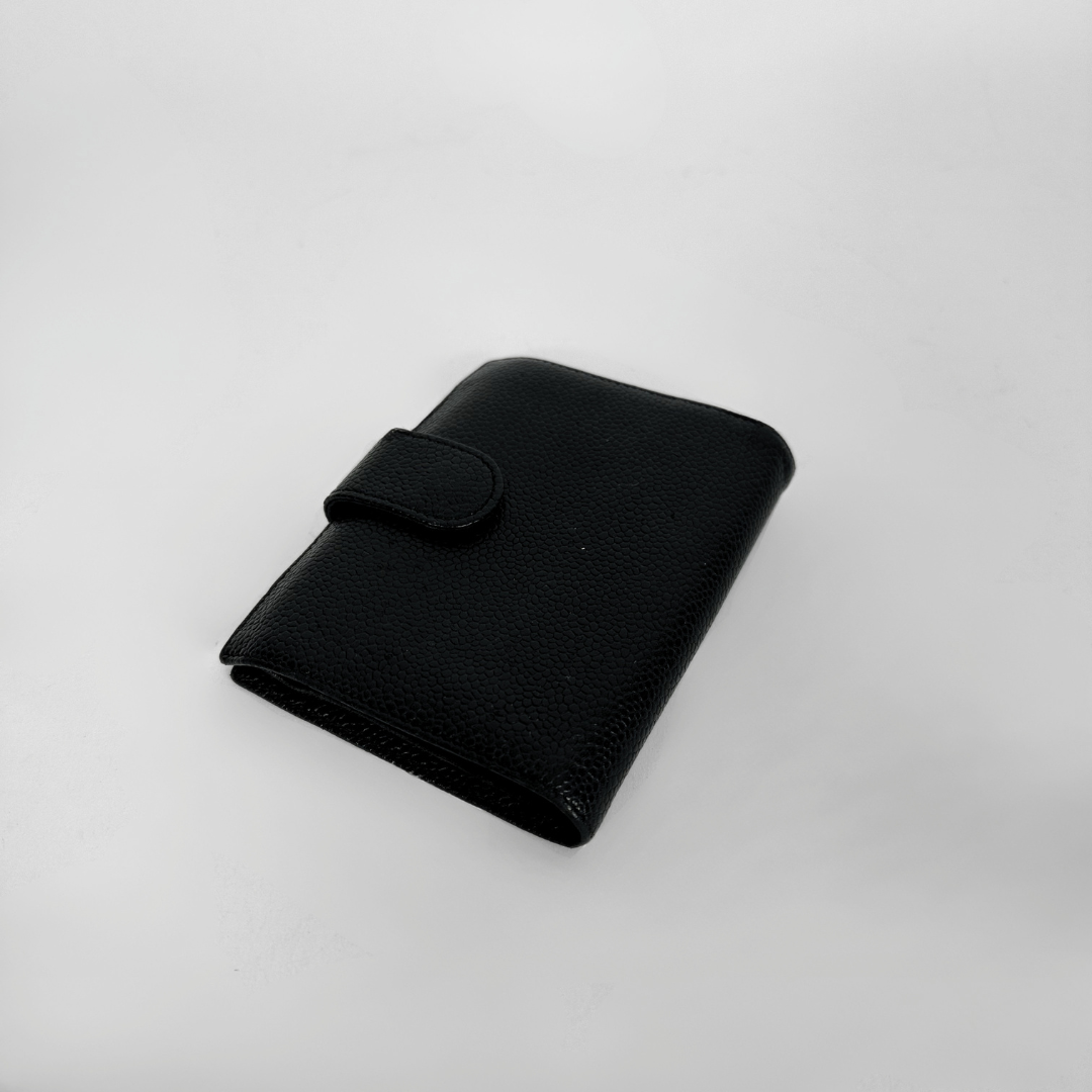 Chanel Wallet Caviar Small on a white background