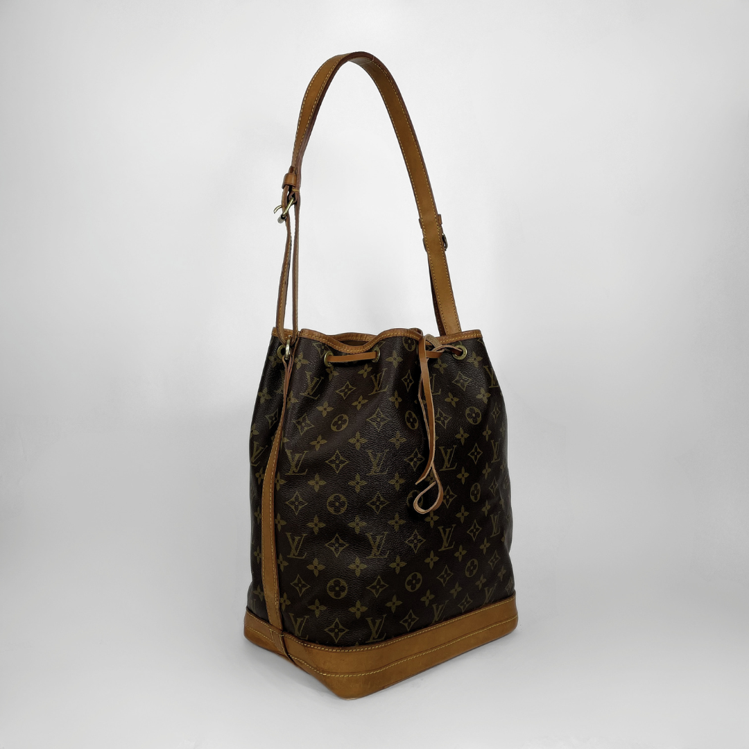 Louis Vuitton Noé Monogram Canvas on a white background