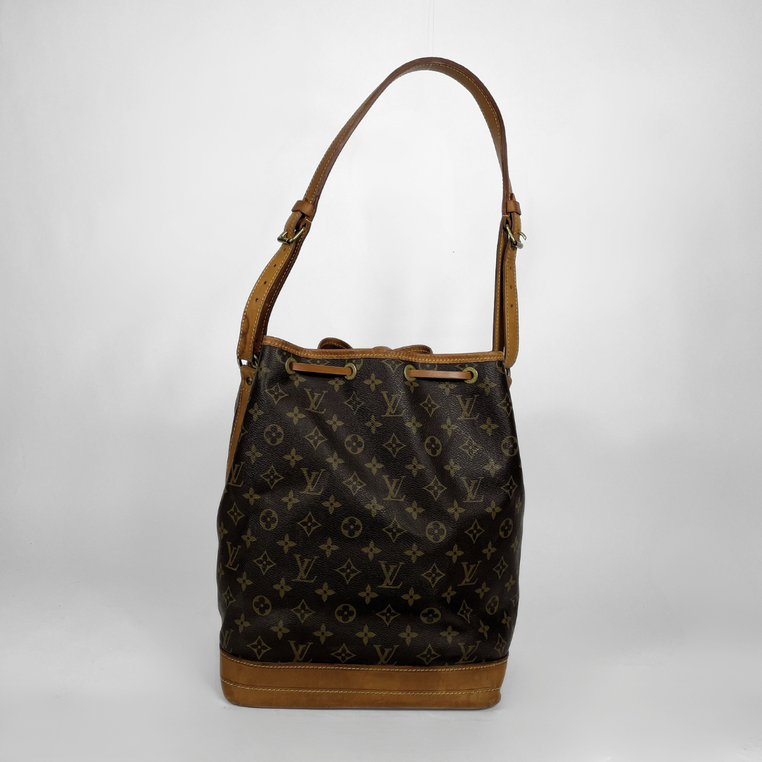 Louis Vuitton Noé Monogram Canvas on a white background