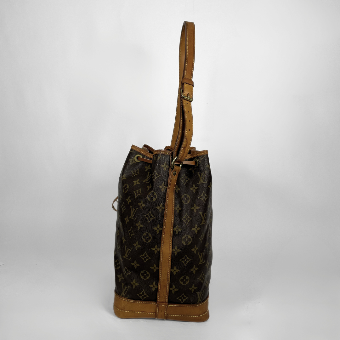 Louis Vuitton Noé Monogram Canvas on a white background