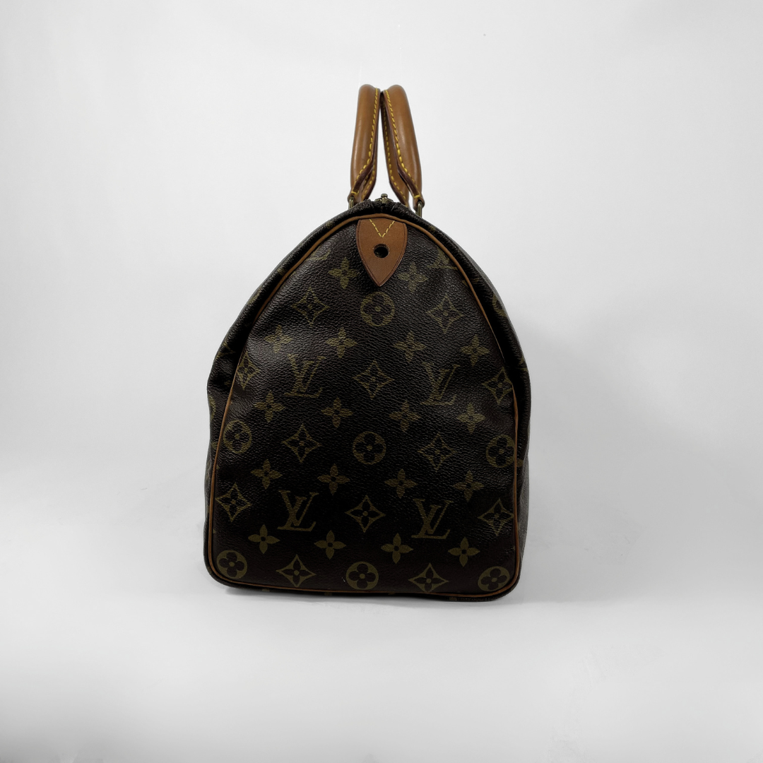 Louis Vuitton Speedy 35 on a white background