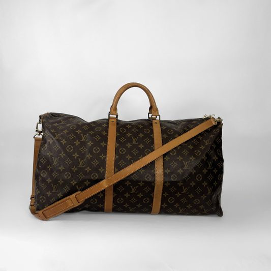 Louis Vuitton Keepall 60 Strap on a white background