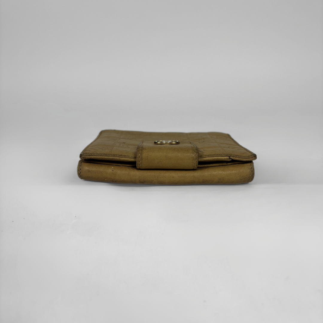 Chanel yellow small wallet
