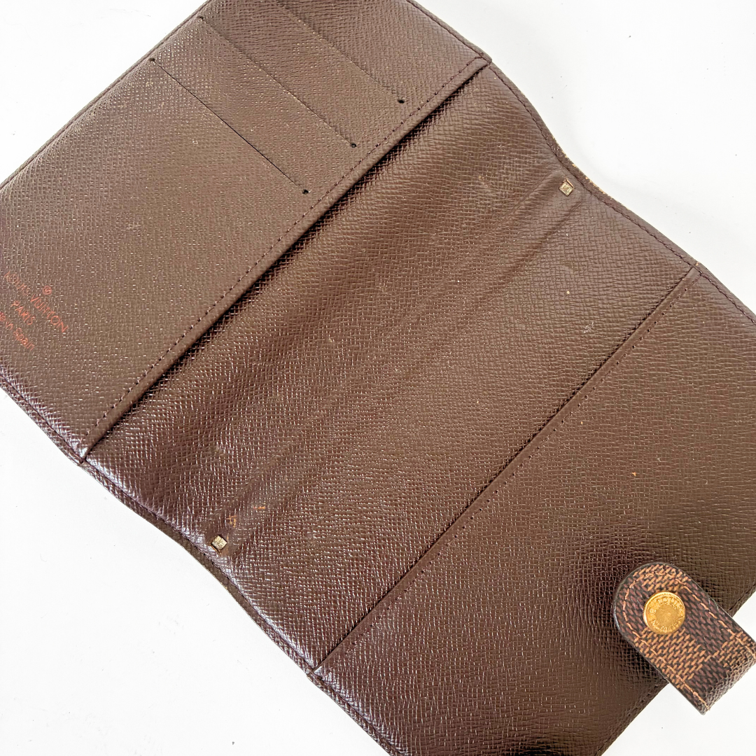 Louis Vuitton Passport Cover Damier Ebene Canvas