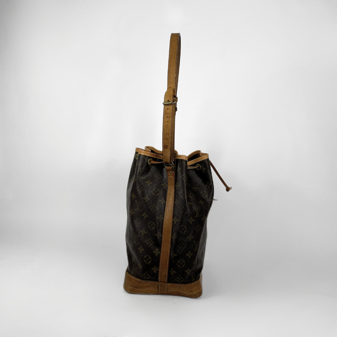 Louis Vuitton Noé Monogram Canvas on a white background