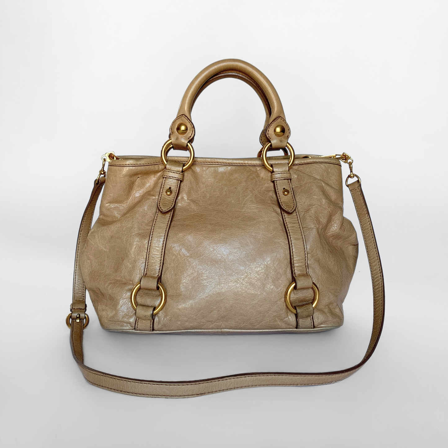 Miu Miu Vitello Handbag Leather