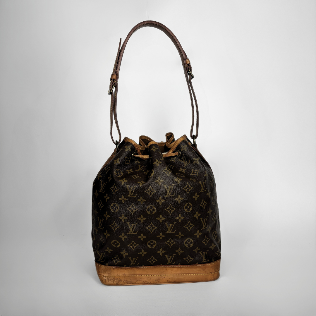 Louis Vuitton Noe Monogram Canvas on a white background