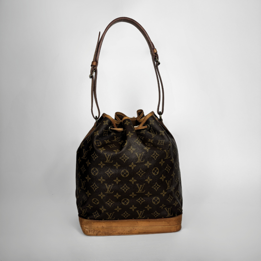 Louis Vuitton Noe Monogram Canvas on a white background