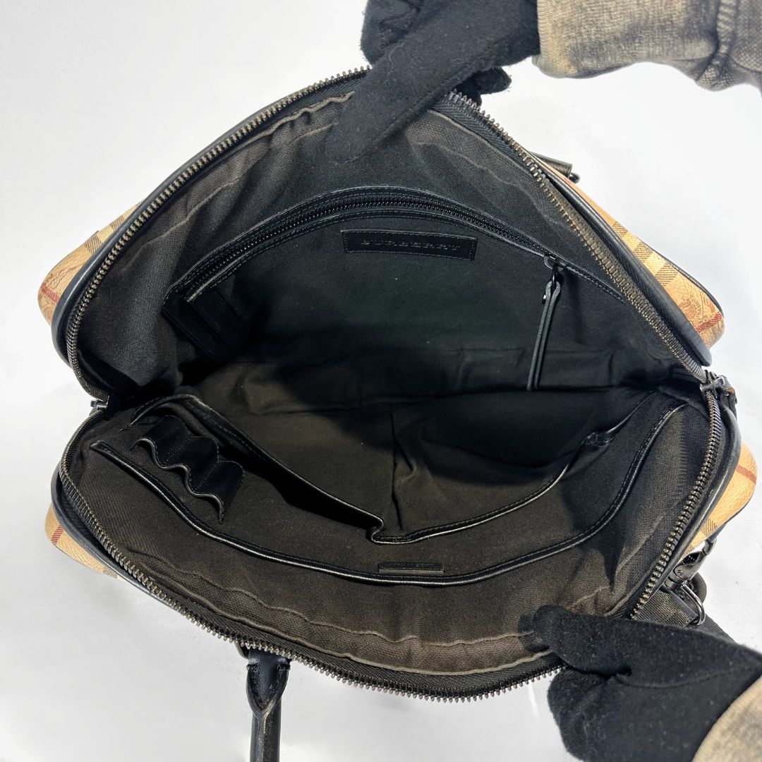Burberry PVC Business Bag in classic designer style, displayed on a light background.